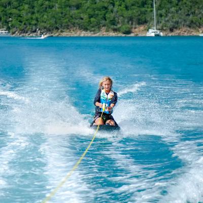 Kneeboarding Adventure in Maafushi – Thrilling Water Sports Experience  Image